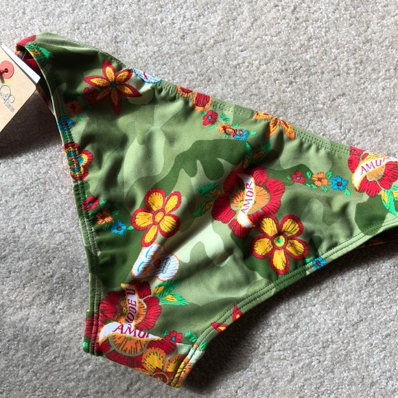 Ocean Pacific floral Swim bottom Size S - Picture 2 of 7